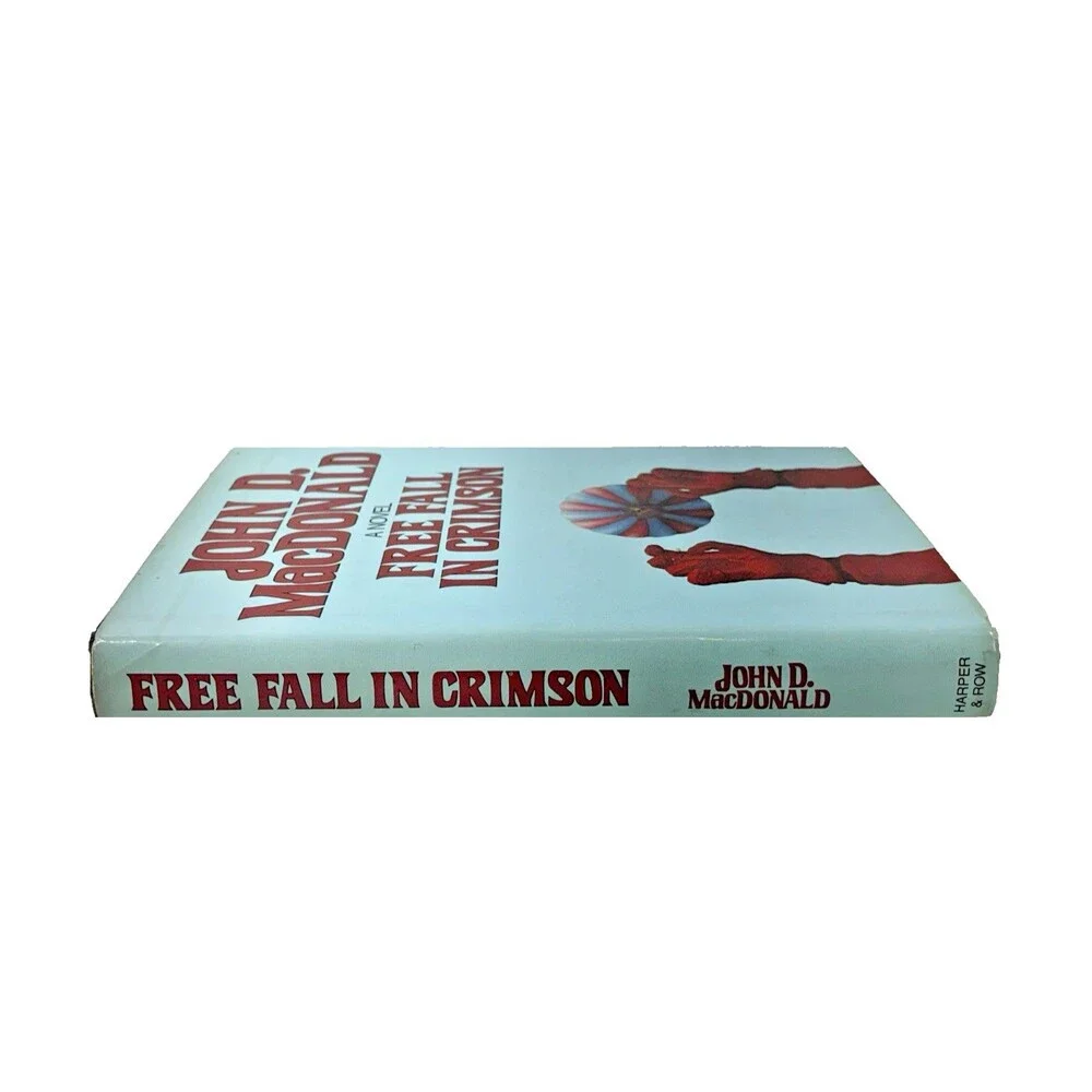 Free Fall in Crimson by John D MacDonald Vintage 1981 Harper & Row First Edition